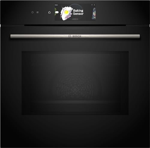Bosch HMG778NB1 Einbau-Backofen Serie 8, Integrierbarer Backofen 60 x 60cm, Mikrowellenfunktion,...