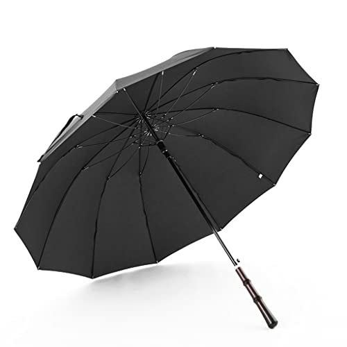 Parapluie d'affaires résistant au vent à 12 os et grand format