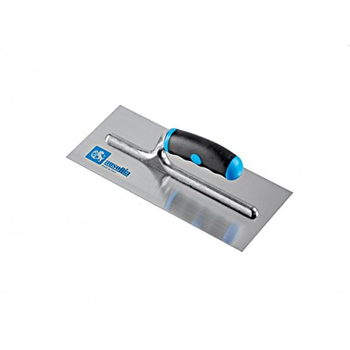 Ausonia - Frattazzo per stucco con lama in accioio flessibile e manico in gomma cm 24x10