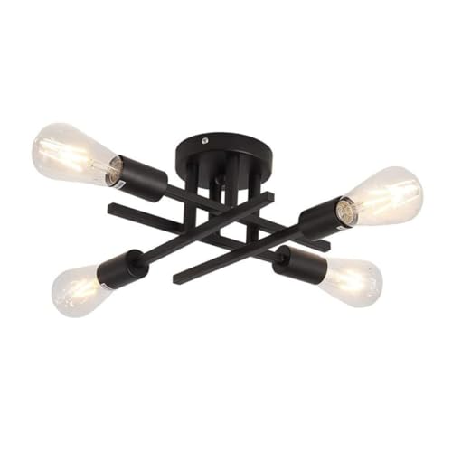 SEWOART Lámpara de Techo Estilo Industrial Vintage Colgante de Luces para Salón y Cocina Diseño Resistente y Decorativo para Pasillos y Interiores