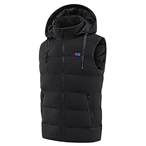 Verwarmd vest voor mannen en vrouwen Zacht en warm verwarmd vest Verwarmingsvest 3 warmteniveaus Warm vest Power Bank USB Elektrisch verwarmd vest Verwarmingsjack Jagen Skiën