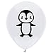 Penguin Latex Balloons, 16-Pack 12inch Penguin Birthday Party Balloon, Decorations, Supplies