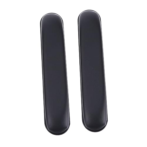 HAPINARY 2個車椅子用肘掛け交換パッド 高耐久レザー スポンジ製 滑り止め付き コンパクト設計で安定装着 車椅子アクセサリー 成人患者向け肘置きクッション