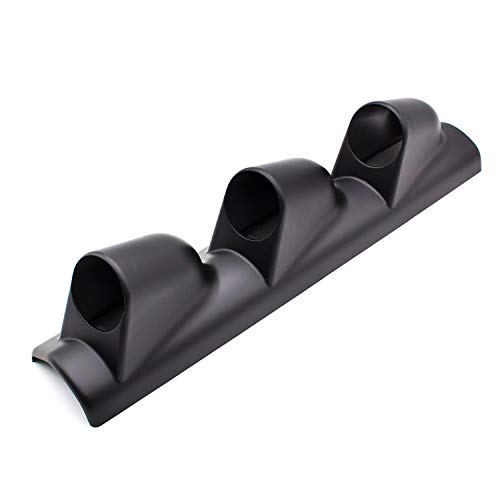 Instrumentación 2 '(52 mm) Negro A Pilar Pod Soporte de manómetro Triple Auot Pod Manómetro de Mano Izquierda Manómetro Pod Pilliar