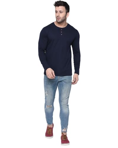 Image of London Hills Men's Cotton Regular Fit T-Shirt