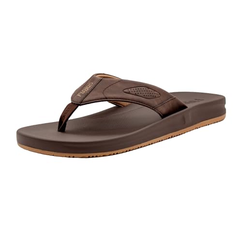 Flojos Vincente Men's Sandal, Embossed Strap On Memex Bed