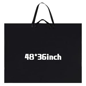Abbylike 48x36 Zoll Kunst-Portfolio-Tragetasche Schwarz