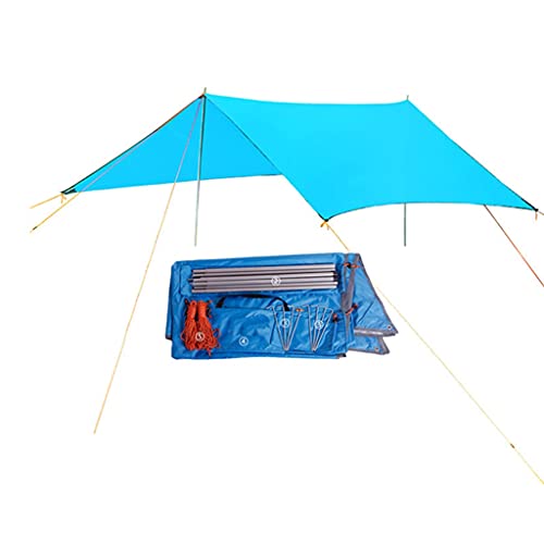Lona lluvia camping con postes toldo exterior playa y senderismo