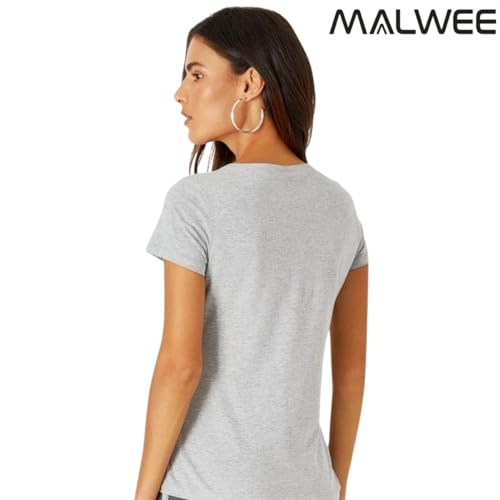 Blusa Baby Look, Malwee, Feminino, Cinza, G