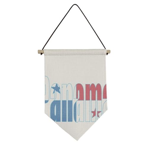 Drapeau Panama art déco en toile imprimée haute définition