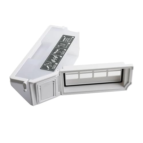 JIAYO Staubsammelbox, kompatibel mit Ecovacs Deebot X1 Turbo/X1 Omni/T10/T10 Turbo/T10 Plus Staubsauger-Staubbox-Ersatzteilen (Color : White)