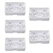 OSALADI 5 Pcs Junction Box Installation Box Series Electrical Outlet On Off for Outlet Universal Wall-Mounted Bottom Box Accessories Holder Bracket Abs White