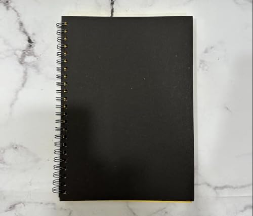 Image of XI Combo of Wiro - Manifestation Notebook & The Manifestation Notebook | Black Cover & Pages | A5 Size | Notebook with Yellow Pages for Manifestation (Black and Yellow)