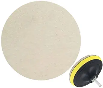 DIY Crafts (Only Felt Pad) Compound Drill Buffing Sponge Pads Car Sanding, Polishing, Waxing, Sealing Glaze (Only Felt Pad) (5X Pcs, 2