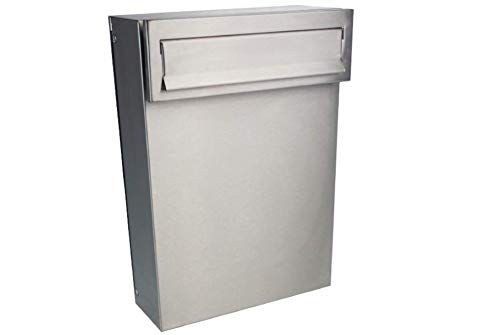 C-050 Edelstahl Zaun Durchwurf Briefkasten - LETTERBOX24.de