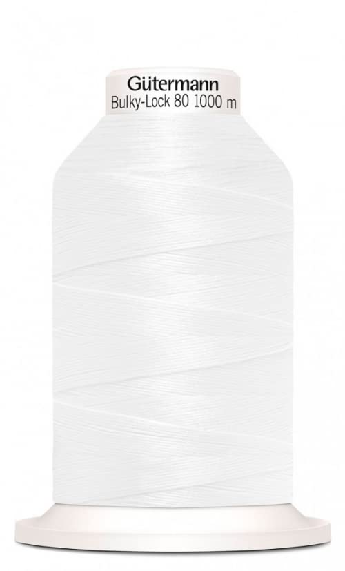 Gutermann Bulky Lock 80 Overlocker Thread 1000m White - Each
