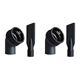 ConvOw 2X Industrial Vacuum Cleaner Round Brush and Flat Nozzle Sets Inner 44Mm Durable Industrial Vacuum Cleaner Accessories