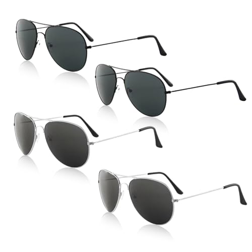 TUONYIS 4 Piezas Gafas de Sol para Hombre Muje, Polarizadas