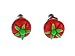 Miniblings Tomaten Ohrstecker Stecker Ohrringe Gemüse Tomaten Mini 3D rot grün - Handmade Modeschmuck I Ohrringe Stecker Ohrschmuck