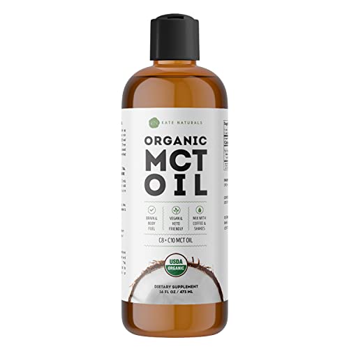 Kate Naturals MCT Oil for Coffee & Keto (16oz) USDA