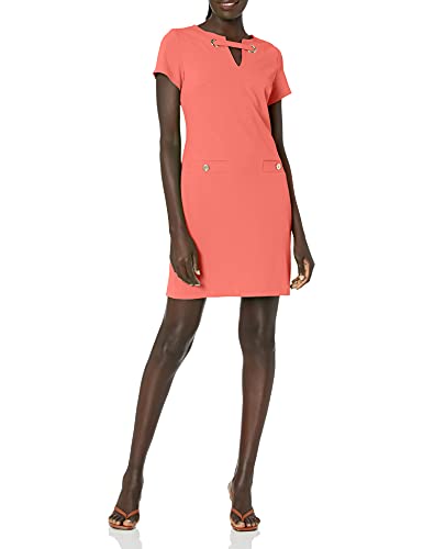 Tommy Hilfiger Women's Classic Scuba Crepe Two Pocket Dress