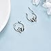Panda Ohrringe Sterling Silber Panda Bambus Reifen Ohrringe für Frauen und Mädchen Schmuck Geschenke