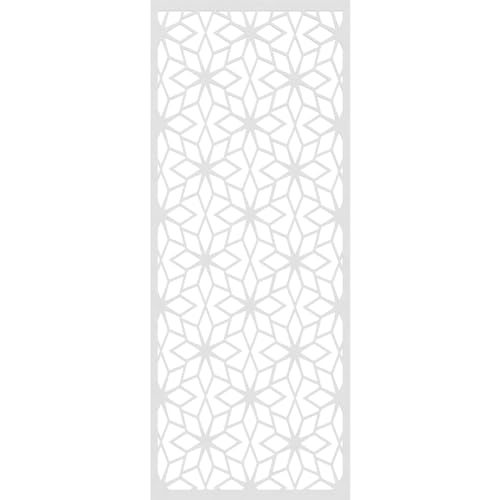 Image of 31 3 /8 inchW x 79 3 /8 inchH x 3 /8 inchT Lake Decorative Fretwork Wall Panels in Architectural Grade PVC