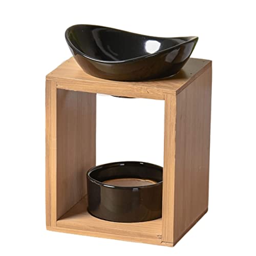 Brûle Parfum Birdy Blanc - Brûleur Fondant Cire Parfumée – Diffuseur Huile Essentielle et Parfum Maison – Bougeoir Aromathérapie Porte Bougie en Bois et Céramique Décoratif Hauteur: 13 cm - Zen’Arôme