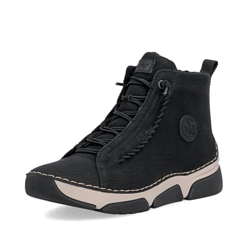 Rieker Damen Stiefeletten 45912-00 Schwarz Gr. 38 – Ansicht 1