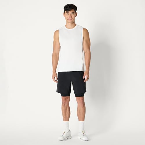 Image of Amazon Essentials Men's Athletic Running Training Shorts, Performance Stretch Woven Workout Shorts, 7 inch