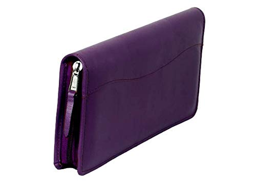 Faux Leather Unisex wallet(Purple)