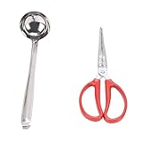 Jectse Juego de Pinzas para Chimenea de Hierro Fundido Macizo, Pala para Pellets, Herramientas Duraderas para una Gestión Segura de las Llamas, Ideal para Chimeneas y Parrillas de Pellets