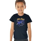 Popfunk Blue Angels Retro Jets Kids T Shirt (4) for Toddler Boys and Girls, Navy