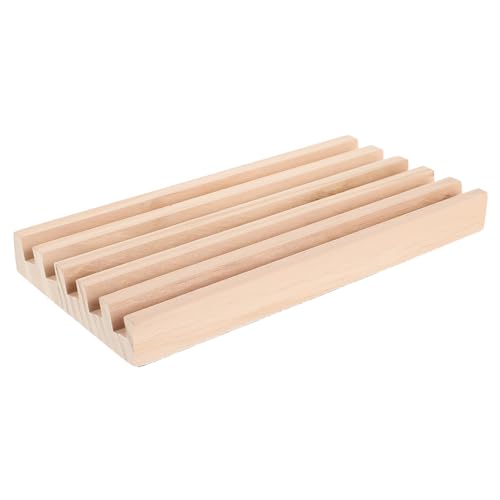 Bandeja Porta Domino de Madera Sólida 20x10x2 cm