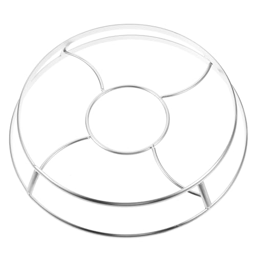 OUNONA Stainless Steel Wok Holder Rack Reusable Rack for Cooking Cooling Compact Design for Heat Resistance Scratch Prevention Kitchen Helper