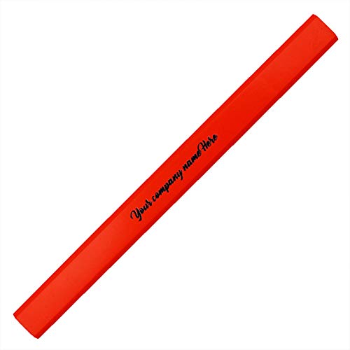 Lápices carpintero personalizados juego x60 HB naranja neón miniatura 1