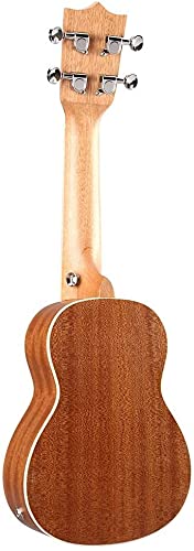 Ukulele Hawaii Guitar Electro Ukulele with EQ Natural 21 inch Spruce Wood Ukulele 4-String Piano (Color : Natural… - Les Beatles, Paul McCartney, John Lennon, RIngo Starr, George Harrison Ukulele Hawaii Guitar Electro Ukulele with EQ Natural 21 inch Spruce Wood Ukulele 4-String Piano (Color : Natural… – Image 3