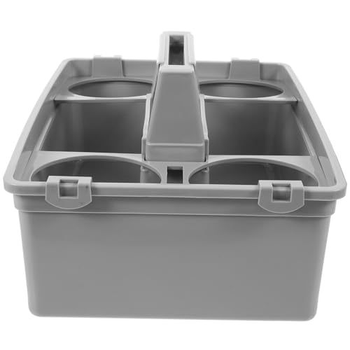 Pretyzoom Cesta De Limpieza Portátil De Plástico Asa Organizador De Artículos De Limpieza Para Cesta Profesional Para Almacenaje De Suministros Hotel O Hogar