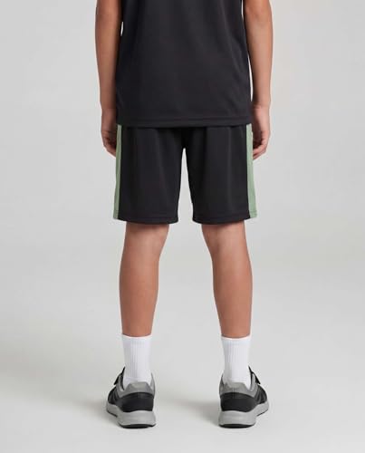 Image of Real Essentials 5 Pack: Boys' Dry Fit Basketball Shorts for Youth Kids Teens - Athletic Running Soccer Sports with Pockets