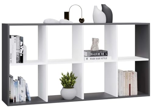 CDF Bücherregal Standregal Würfelregal 8 Fächer Raumteiler...