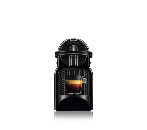 Nespresso De'Longhi Inissia EN80.B - Cafetera monodosis de cápsulas Nespresso, 19 bares, apagado automático, color negro, Incluye pack de bienvenida con 7 cápsulas