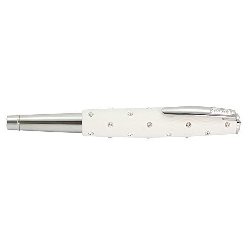 Stylo-plume en boîte cadeau blanche et cristaux Swarovski Online M.White