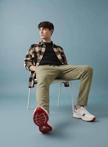 Image of FYLTR Men's Relaxed Fit Mid Rise Track Pant | Cotton Blend | Functional 3-Pocket Design | Casual Track Pant with Drawstring