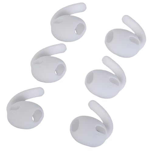LLHCF 3pcs Silicone Ear Tips For Earbuds Ergonomic Shape Ear Hooks For Buds Enhances Comfort And Stability Earphone Covers
