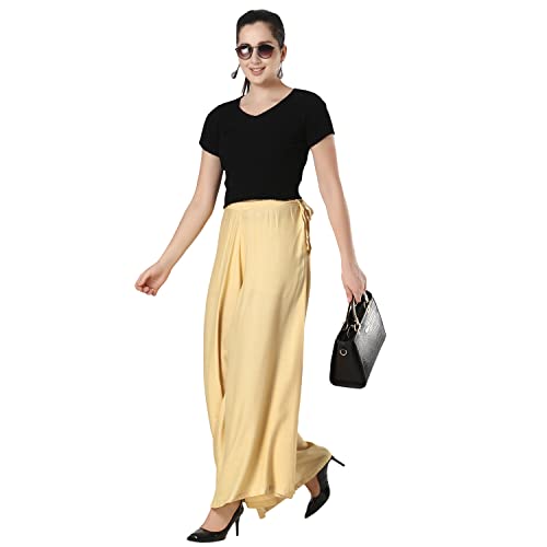 Image of Super Soft Flared Solid Rayon Sharara In 10 Attractive Colours For Women's And Girl's