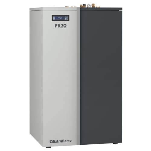 caldaia a pellet modello PK 20 20 kW, controllo Wifi, pompa Pmw