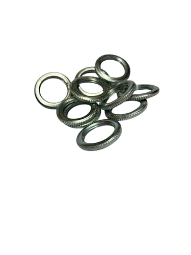 Milled Edge BZLockrings, Milled Edge BZP Finish for Conduit Galvanised Milled Edge Lock Rings 20mm - 10 Pack