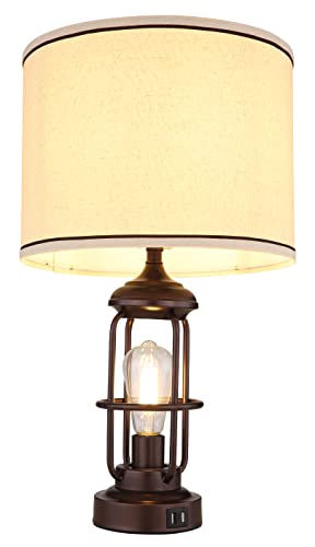 Ruiever Drum Lampshades Set Of 2, Natural Linen Lampshades 13"X13" X 10" High, Easy Assembly Replacement Fabric Lampshades For Table Lamps Floor Lamps, Beige Color Lampshade,Lampshades Spider Fitter #TOP7