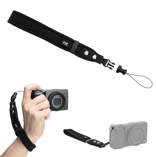 JJC Camera Wrist Strap Soft Neoprene Hand Strap for Sony ZV-1 RX100 VI V IV III II VA Ricoh GR IV GR IIIx GR III HDF Canon EOS R100 G7X Mark III II G9X Mark II & More Compact Mirrorless Camera