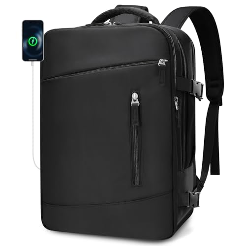 BAGZY 30x40x15cm Handgepäck für British Airways jet2 Air France 20L Reiserucksack Flugzeug 14 Zoll Laptop Rucksack mit USB Ladeanschluss Wasserdicht Carry-ons Hand Luggage für Arbeit Damen Herren